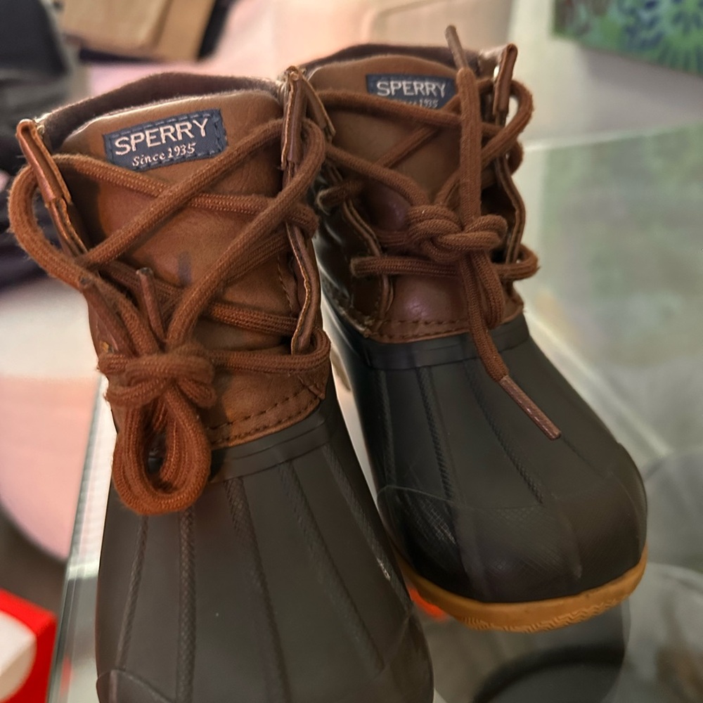 Sperry Kids Boots - Brown and Black